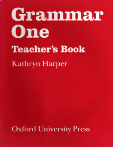 Grammar One. Teachers Book